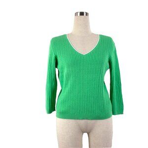 Vintage Ralph Lauren 90s Cable Knit Cotton Sweater